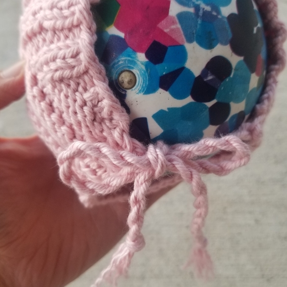 Daylily Pink Baby Pixie Bonnet Hat - Picture 9 of 12